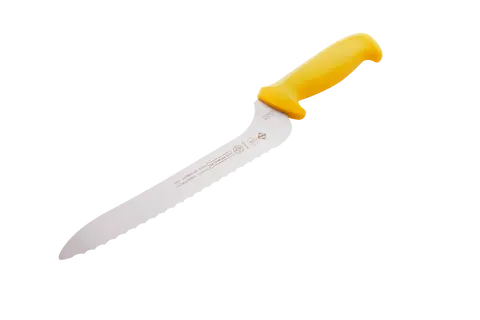 Mundial Y5620-9E Sandwich Offset Serrated Knife 5600 Series 9 inches Yellow 2.webp