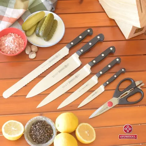 Mundial K5100-7 Box Cutlery Set with Wood Block 5100 Series 7 Pieces 2.webp