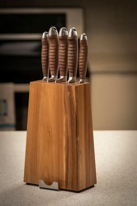 Mundial 3300-6 Knife Block Set With Wood Block Nobilis Series 6-Piece 2.webp