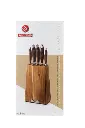 Mundial 3300-6 Knife Block Set With Wood Block Nobilis Series 6-Piece 5.webp