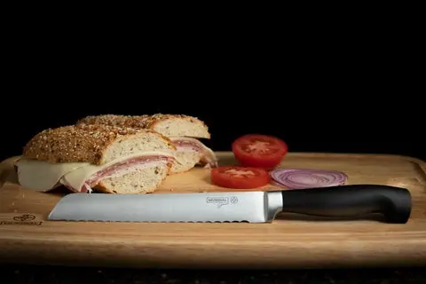 Mundial 6621-8 Bread Serrated Knife Elegance Series 8 inches Black