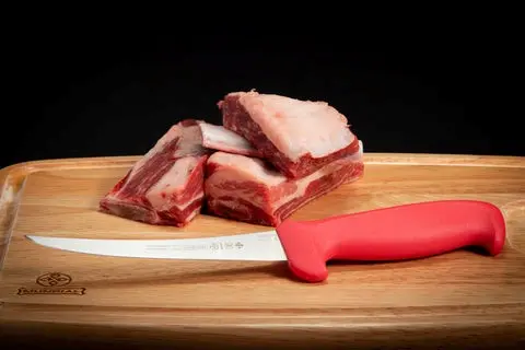 Mundial R5607-6 Boning Knife Curved Semi-Stiff 5600 Series 6 inches Red