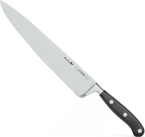 GIESSER 8680 w 25 Chef's knife wavy edge Best Cut X55