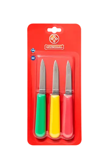 [5601-3] Mundial SCRYG5601-3 Paring Knife 5600 Series 3.25 inches Assorted Colors Set of 3