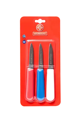 [B5601-3] Mundial SCRWB5601-3 Paring Knife 5600 Series 3.25 inches Assorted Colors Set of 3